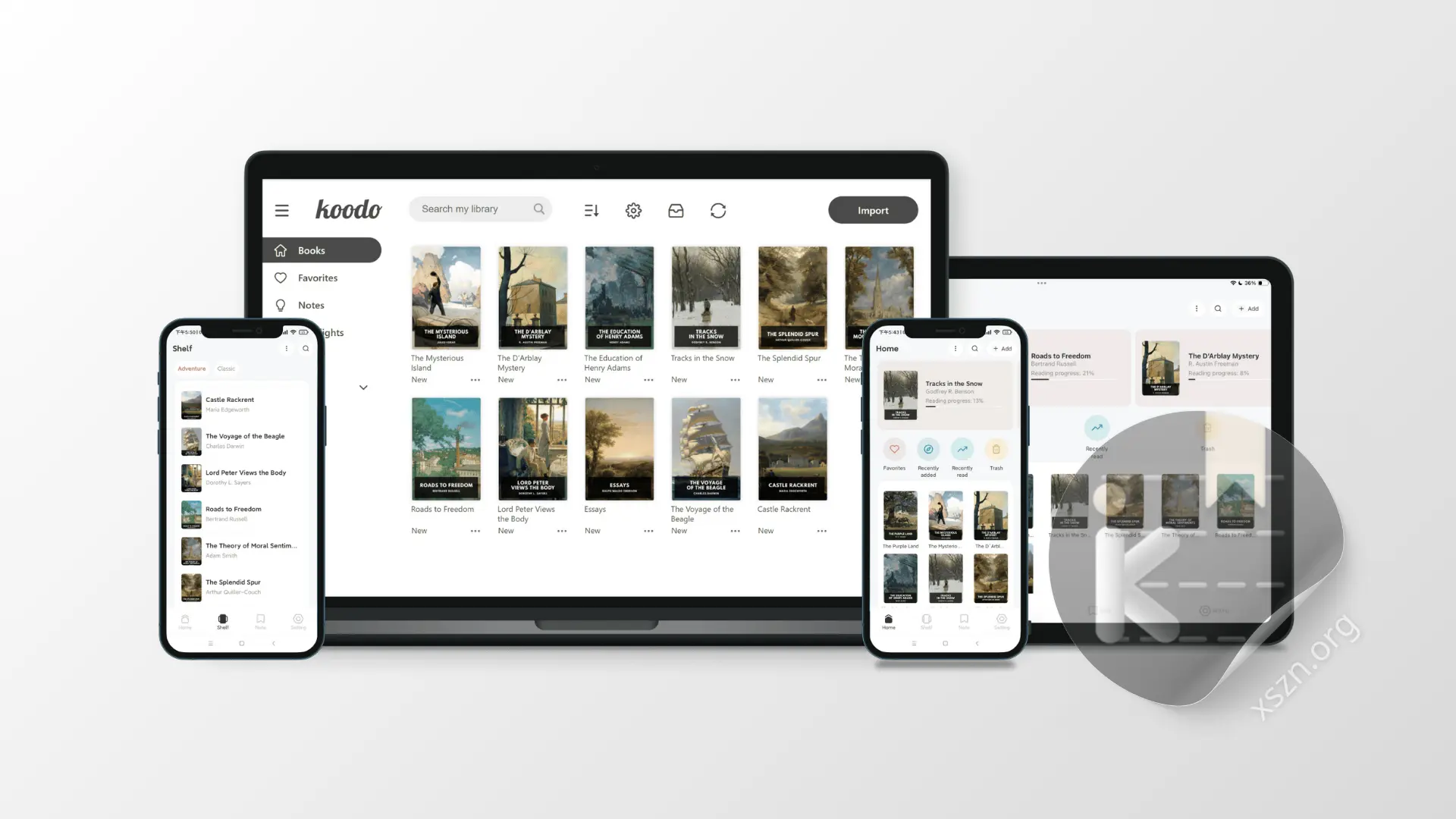 “Koodo Reader”屏幕截图