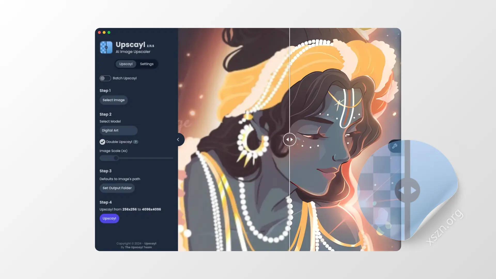 “Upscayl”屏幕截图