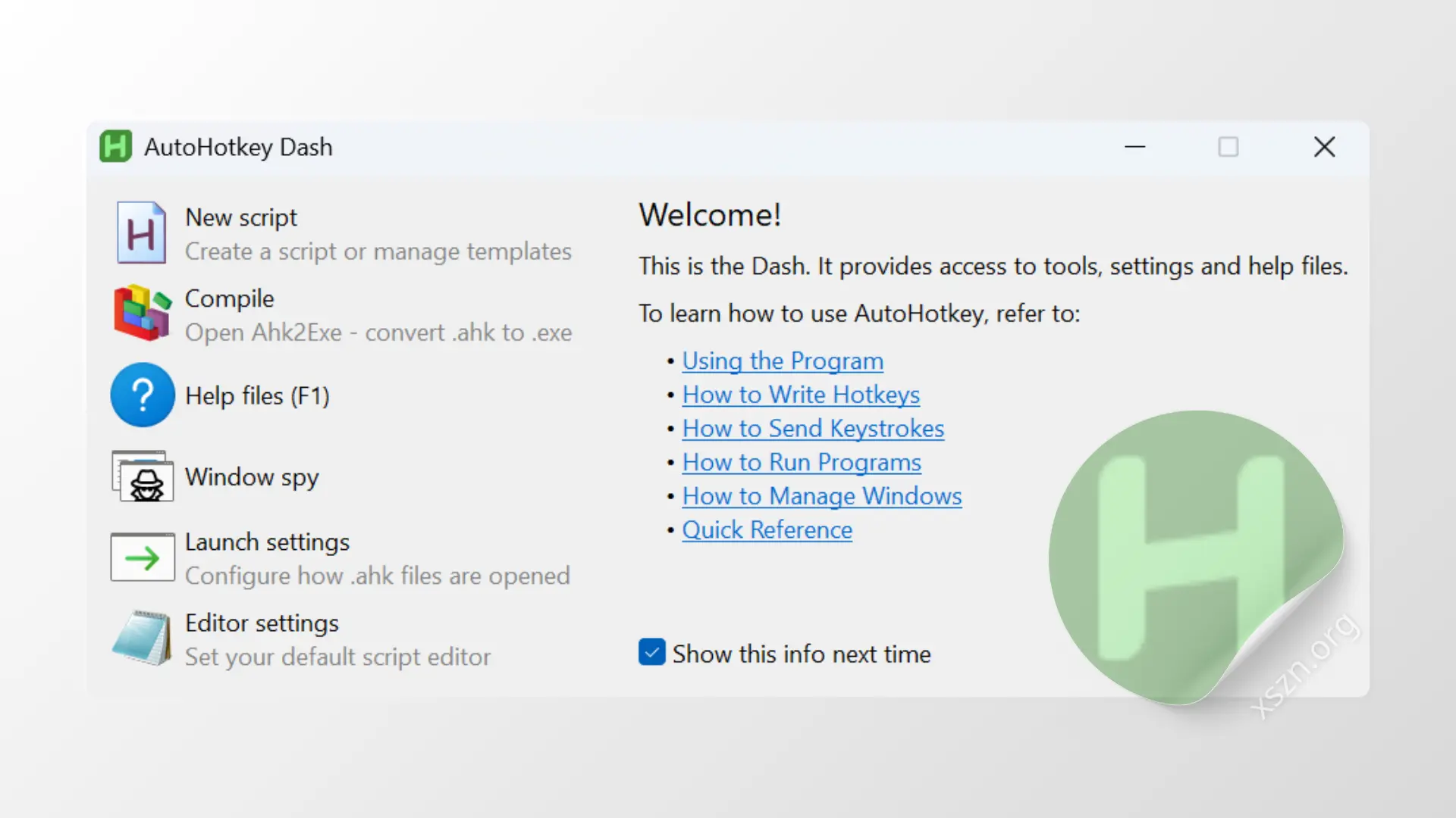 “AutoHotkey”屏幕截图