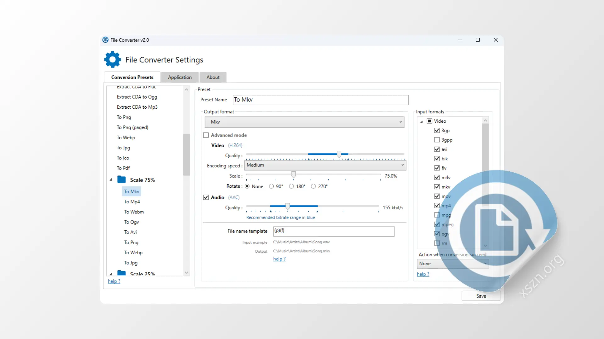 “File Converter”屏幕截图